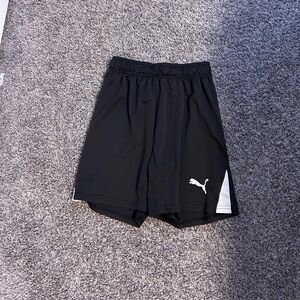 Black Puma Soccer Shorts
